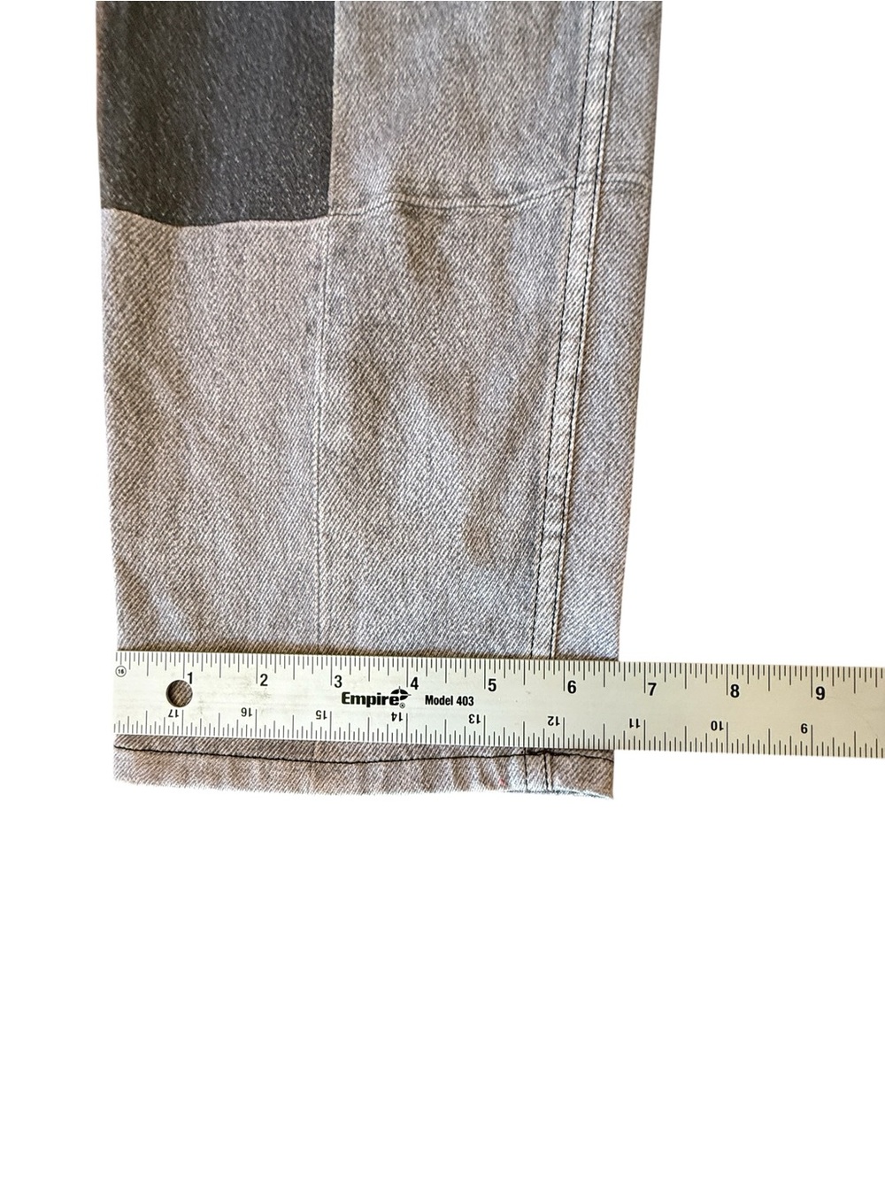 Rag & Bone Miramar Wren Slim Straight Pants Byron Greyscale Faux Denim Womens 28 - Picture 15 of 15